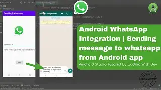 Whatsapp integration in android | how to open whatsapp in android programmatically | Android Studio