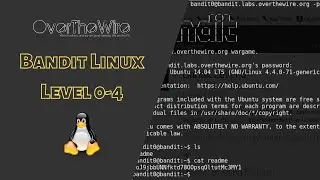 Bandit Walkthrough - Level 0 - 4 | OverTheWire