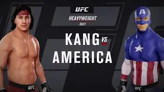 Liu Kang vs. Captain America (EA Sports UFC 3) - CPU vs. CPU - Crazy UFC 👊🤪