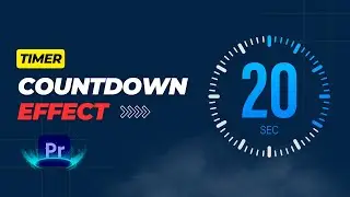 How to create a timer countdown animation in Adobe premiere pro || 