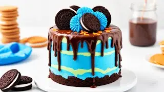 Satisfying Miniature Oreo Cream Cake Very Easy To Make 🍰  Cute Miniature Oreo Birthday Cake