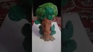 Мудрый дуб из пластилина