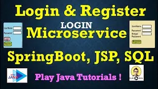 Microservices : Login And Register using SpringBoot, JSP & SQL [Part-1 : Login Microservice]