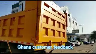 Ghana dump truck,customer feedback Freon Ghana ,