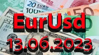 Курс евро доллар Eur Usd. Прогноз форекс 13.06.2023 евро доллар. Forex. Трейдинг с нуля.