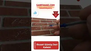 Ekoset Gümüş Deri Kalem
