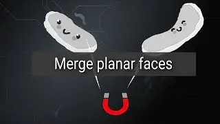 Merge planar faces into one