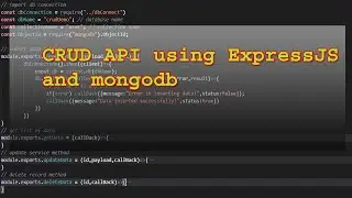 CRUD API using ExpressJS and MongoDB