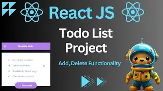 Todo List App in ReactJs | React Project for Beginners