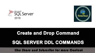 7- Create and Drop Command SQL SERVER | SQL DDL COMMANDS