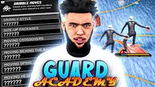 NBA 2K23 GUARD ACADEMY! BEST GUARD BUILD - DRIBBLE TUTORIAL & DRIBBLE MOVES + BEST JUMPSHOT & BADGES