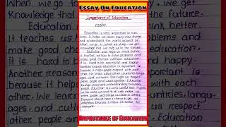 Importance of education essay in english l Paragraph essay on important of education  