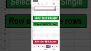 Merge cells in Google sheets app #skillsinsider #short