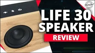 Mokcao Life 30 Watt Bluetooth Speaker | Big Sound Bamboo Speaker Under $100!