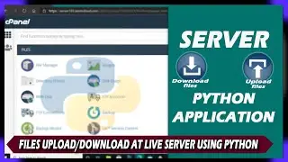 file upload and download at Live server using python || with cPanel example ||useful for students