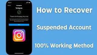 How to Recover Instagram Suspended Account / 180 Days / 2024