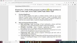 Python program to perform operations on Tuple|Create Tuple|Access Tuple|Update Tuple|Delete Tuple