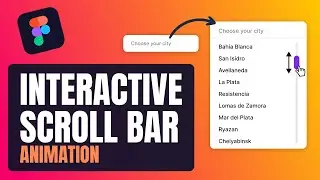 How to Create Interactive Scrollbar Animation in Figma | Figma Tutorial