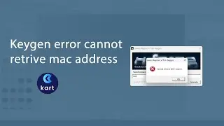 keygen error Cannot retrieve MAC address KeyShot Installation  