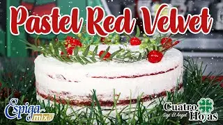 Pastel Navideño con Red Velvet Espiga Mix