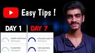 How To Get 1K Subscribers And 4K Watch Hour Within 7 Days |