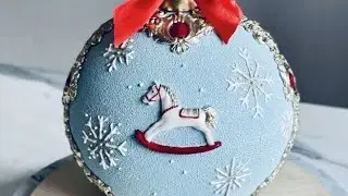 Примеры зимних дизайнов тортов и зефира❄️🌨️☃️Examples of winter cake and marshmallow designs