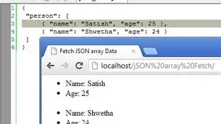 Fetch JSON Array Elements Using jQuery AJAX Method: getJSON