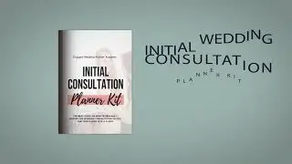 Learn The Basics of Becoming a Wedding Planner with this Initial Wedding Consultation Planner Kit