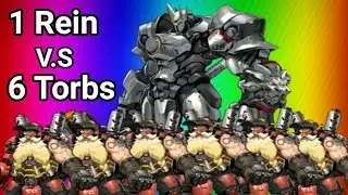 1 Reinhardt v.s. 6 Torbs | Overwatch
