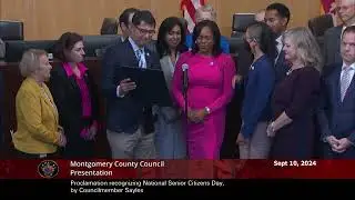 Proclamation recognizing National Senior Citizens Day, by Councilmember Sayles
