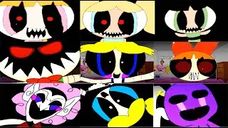 Five Nights at PowerPuff Girls 1,2,3 - All Jumpscares