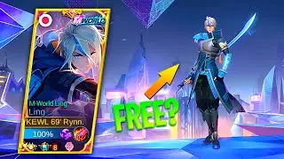 M-WORLD LING SKIN IS HERE! AUTO BUY FOR FREE!! LING FASTHAND GAMEPLAY | MLBB LING 515 SKIN