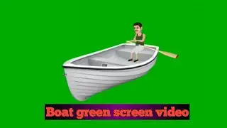 Boat green screen video 
