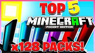 TOP 5 MCPE PVP TEXTURE PACKS! | 1.18 - 128x Packs (Minecraft Bedrock)