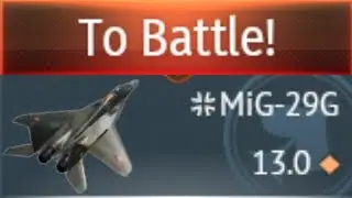 Is this the final battle rating for the MiG-29G?