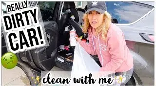 CLEAN WITH ME 2019 🤢CAR IS REALLY DIRTY! 😱CAR INTERIOR EXTREME CLEANING MOTIVATION! Brianna K