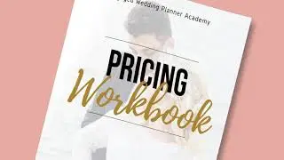 Wedding Planner Pricing Workbook