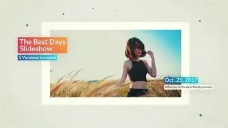 After Effects Template: The Best Days Slideshow