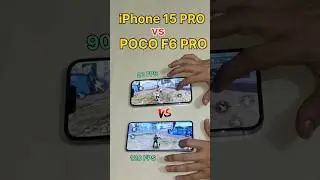 iPhone 15  vs POCO F6 PRO - FREEFIRE TEST 