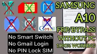 Samsung A10 Frp Bypass Without PC | Samsung All Android 8,9,10,11,12,13, Frp Bypass 2023 100% work