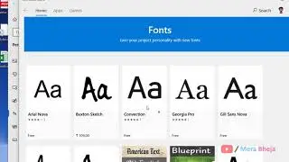 How to Install Fonts From Microsoft Store in Windows 10