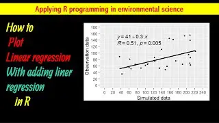 How To Plot Simple Linear Regression With Adding Liner Regression In R Studio||