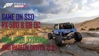 Forza Horizon 5 | RX 580 8GB OC + Ryzen 1600 OC - 1080p | Presets | Performance Test