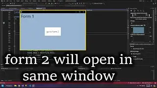 How to Open All Forms in the Same Window | Windows Form C#