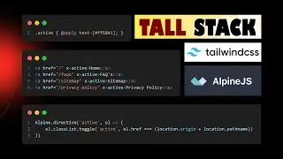 AlpineJS - Active Links with Tailwind CSS | Highlight Current Page Link | Header, Footer and Sidebar