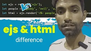 difference between  .ejs files and  .HTML files[Template engine]