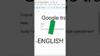 Google Sheet Translation