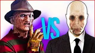 СЛЕНДЕРМЕН VS ФРЕДДИ КРЮГЕР | СУПЕР РЭП БИТВА | Slenderman game ПРОТИВ Freddy Krueger horror movie