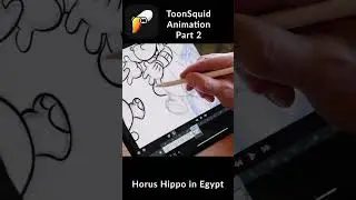 Horus Hippo inking in ToonSquid Part 2 #2danimation #toonsquid