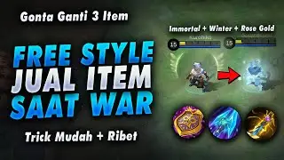 Tutorial  Free Style Jual Item Saat War Immortal + Winter + Rose Gold - Mobile Legends